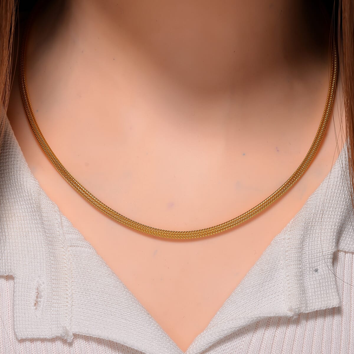 3mm Wire Chain Necklace in 14K Yellow Gold Over Sterling Silver 9.80 Grams 20 Inches image number 1