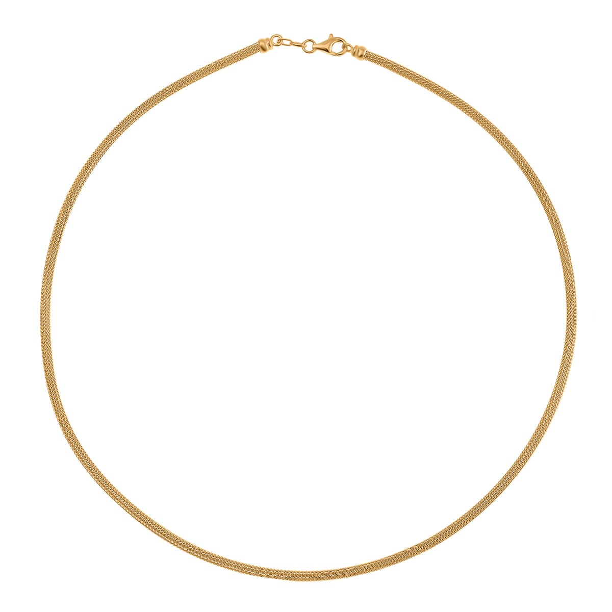 3mm Wire Chain Necklace in 14K Yellow Gold Over Sterling Silver 9.80 Grams 20 Inches image number 2