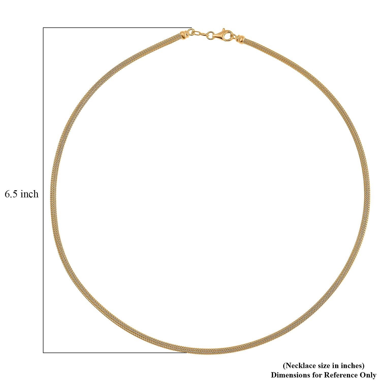 3mm Diagonal Wire Chain Necklace in 14K Yellow Gold Over Sterling Silver 9.80 Grams 20 Inches