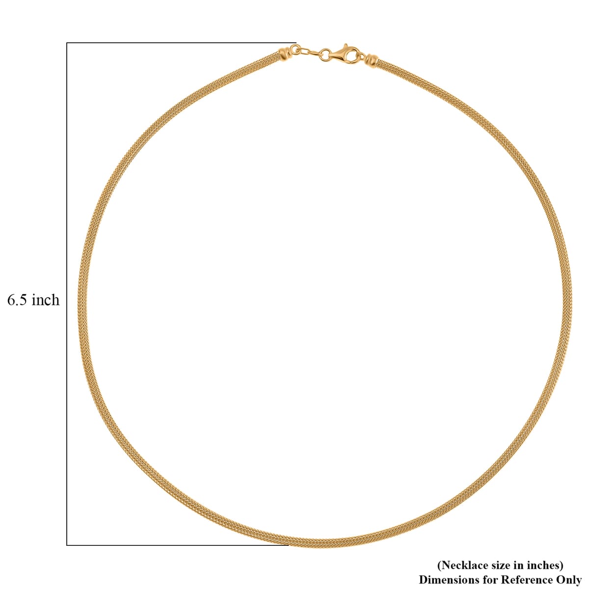 3mm Wire Chain Necklace in 14K Yellow Gold Over Sterling Silver 9.80 Grams 20 Inches image number 5