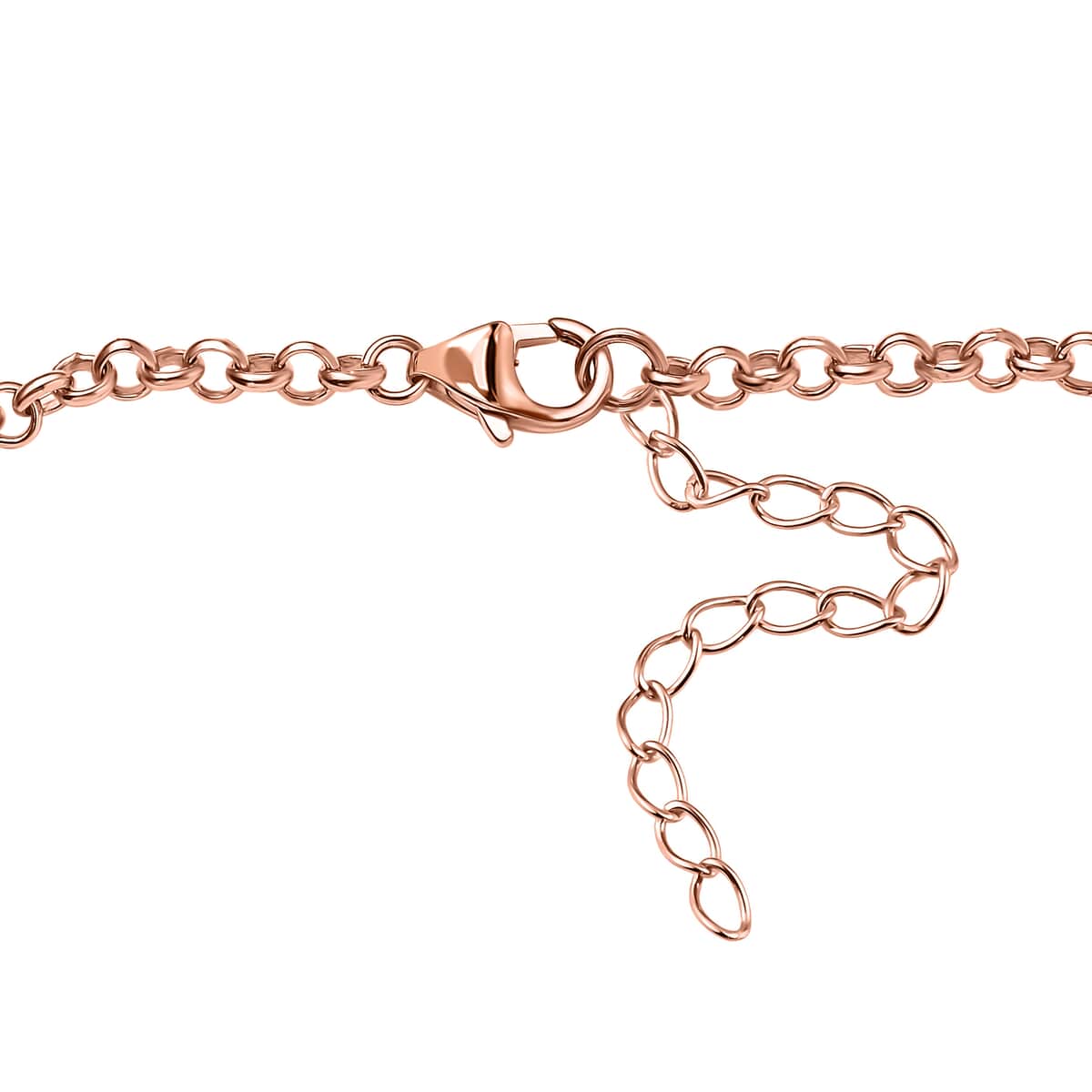 Bar Bracelet in 18K Rose Gold Over Sterling Silver (6.5-8.0In) 3.80 Grams image number 3