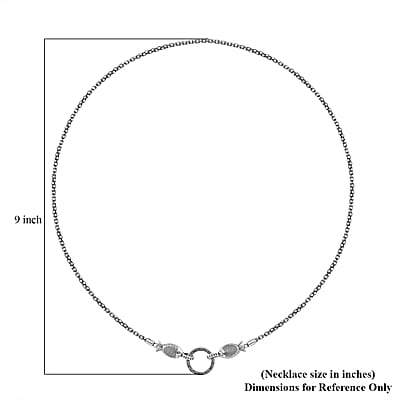 Popcorn Chain Fish Necklace in 925 Sterling Silver (24 Inches) 12.65 Grams