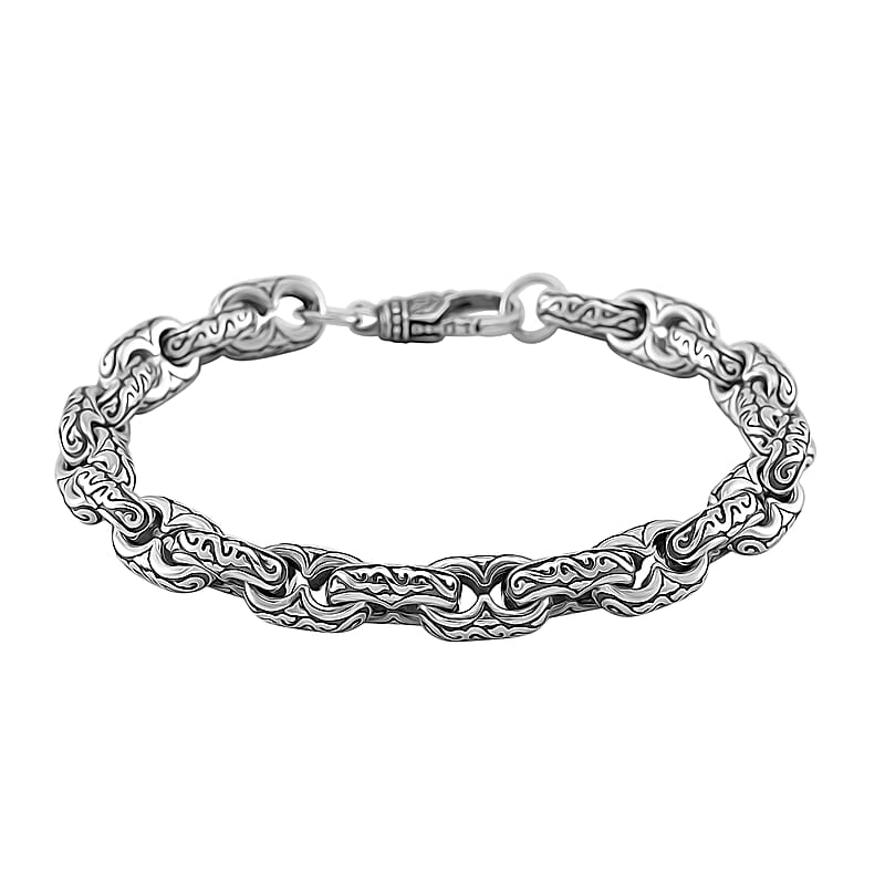 Viking Chain Bracelet in 925 Sterling Silver (7.25 In) 31.90 Grams