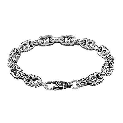 Viking Chain Bracelet in 925 Sterling Silver (7.25 In) 31.90 Grams