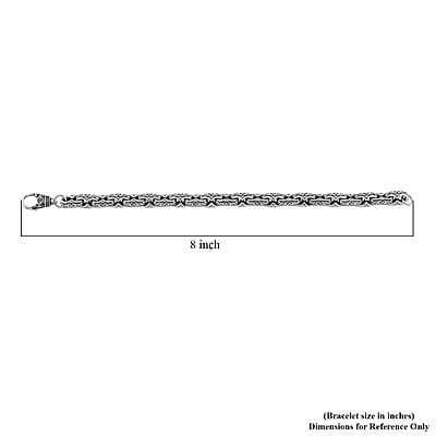 Viking Chain Bracelet in 925 Sterling Silver (7.25 In) 31.90 Grams