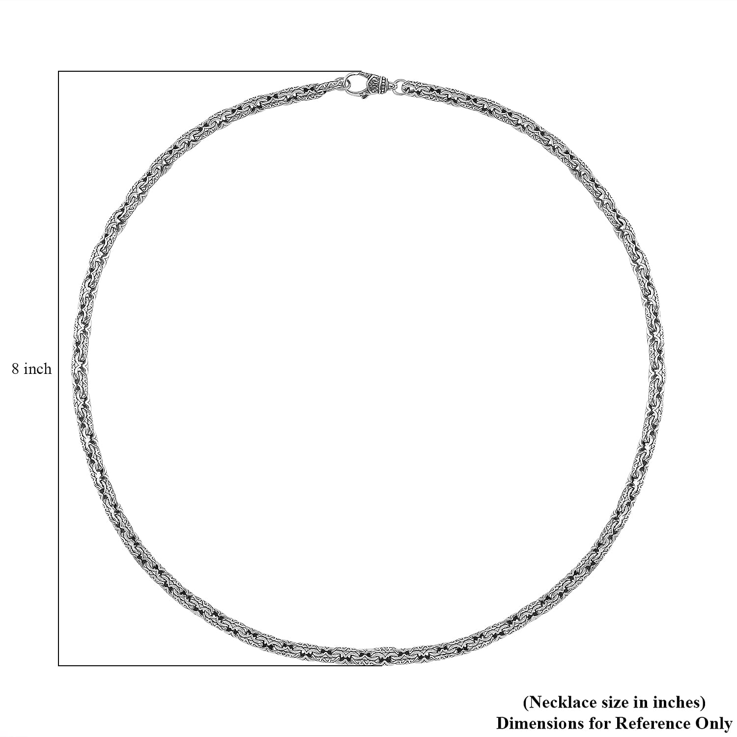 Viking Chain Necklace in 925 Sterling Silver (24 Inches) 70.60 Grams