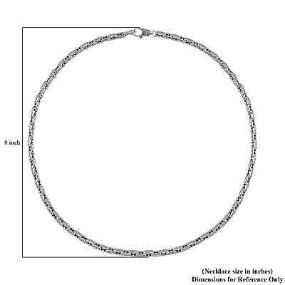 Viking Chain Necklace in 925 Sterling Silver (24 Inches) 70.60 Grams