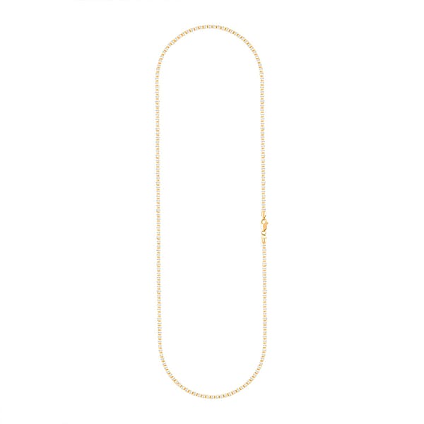 2.5mm Ice Chain Necklace in 10K Yellow and White Gold 22 Inches 9.7 Grams