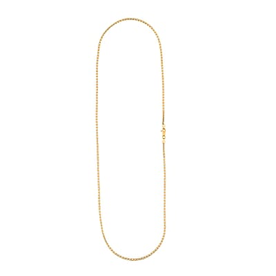 2.5mm Ice Chain Necklace in 10K Yellow and White Gold 11.2 Grams 24 Inches
