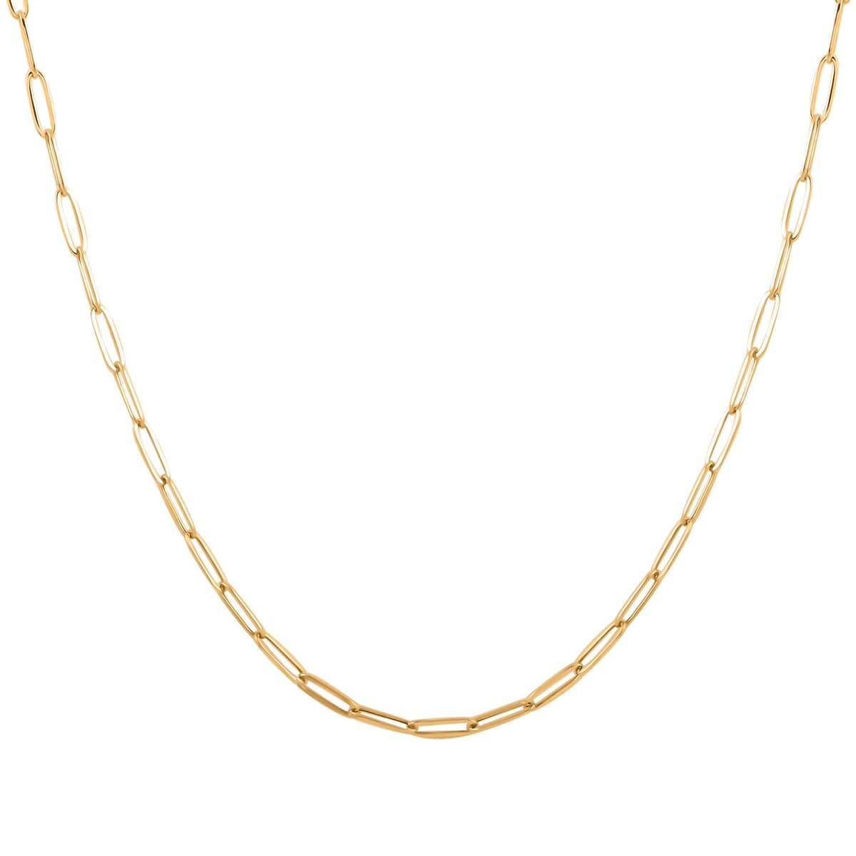 3mm Paperclip Chain Necklace in 14K Yellow Gold 2.60 Grams 16 Inches image number 2