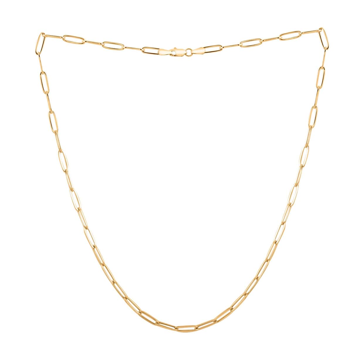 3mm Paperclip Chain Necklace in 14K Yellow Gold 2.60 Grams 16 Inches image number 4