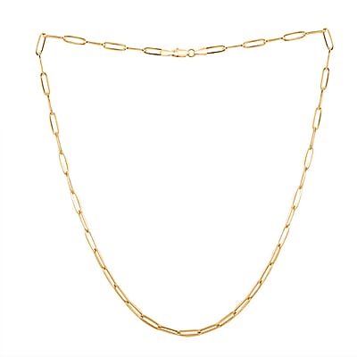 3mm Paperclip Chain Necklace in 14K Yellow Gold 2.40 Grams 16 Inches