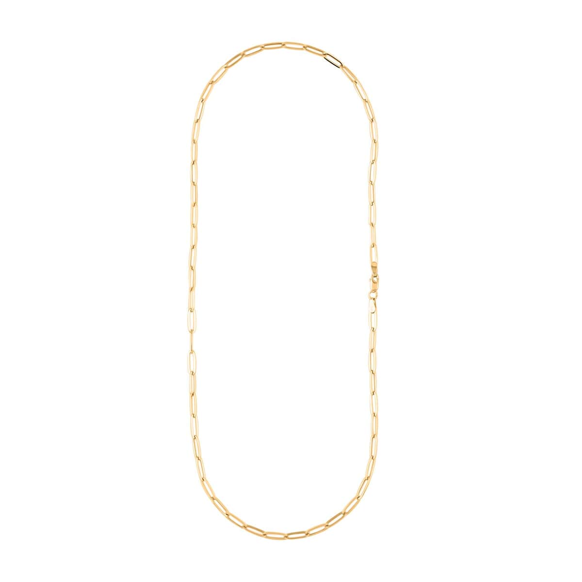 3mm Paperclip Chain Necklace in 14K Yellow Gold 18 Inches 2.70 Grams image number 4