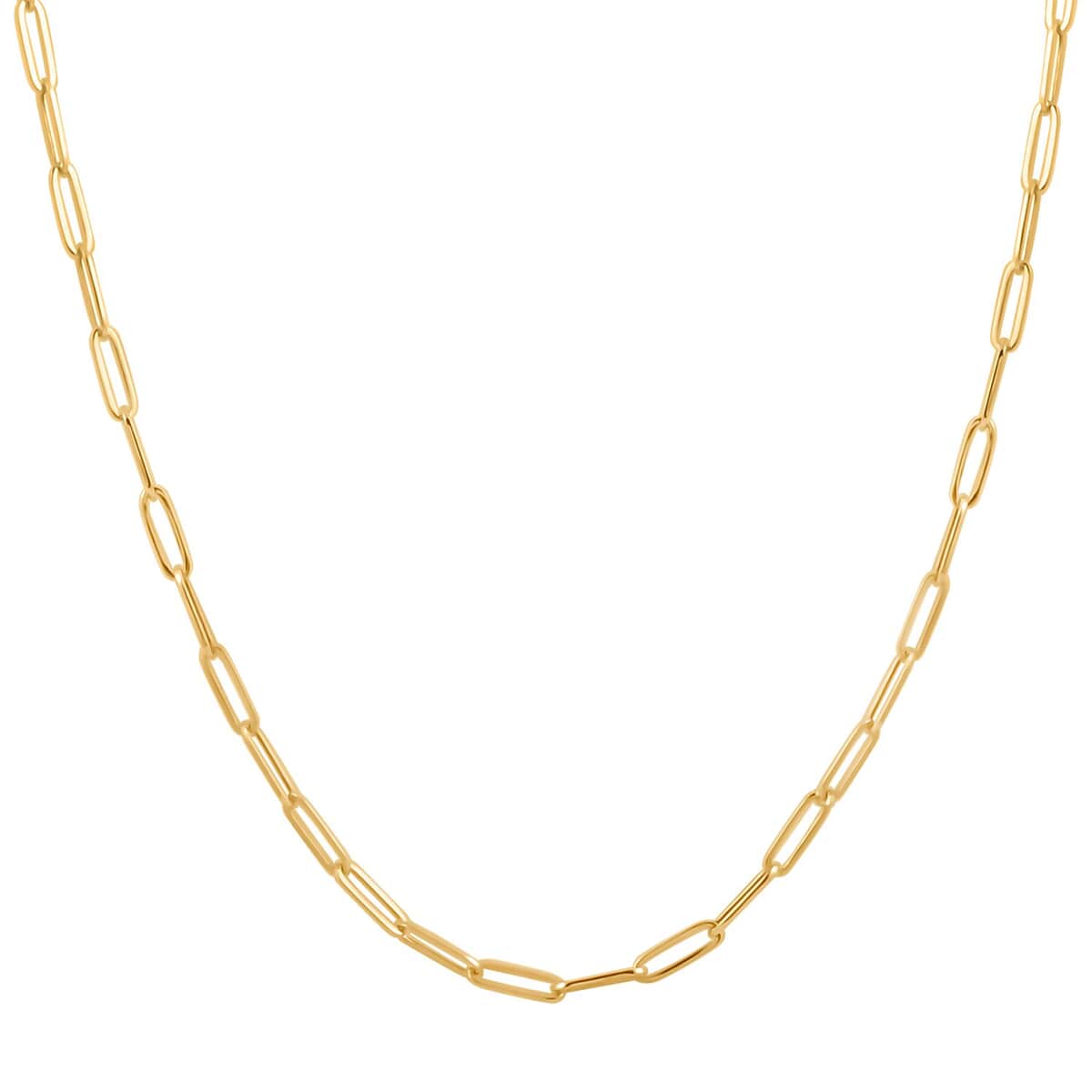 3mm Paperclip Chain Necklace in 14K Yellow Gold 3.10 Grams 20 Inches image number 2