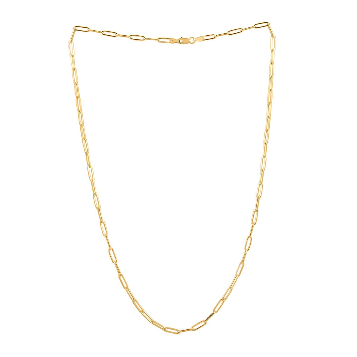 3mm Paperclip Chain Necklace in 14K Yellow Gold 3.10 Grams 20 Inches image number 4