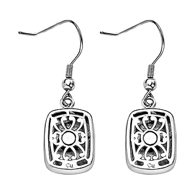 Matrix Tanzanite 11.00 ctw Earrings in Platinum Over Copper with Magnet