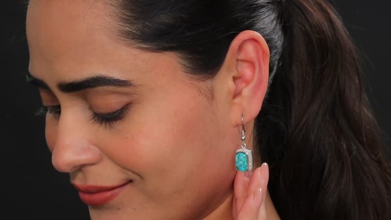 Matrix Tanzanite Earrings in Platinum Over Copper 11.00 ctw