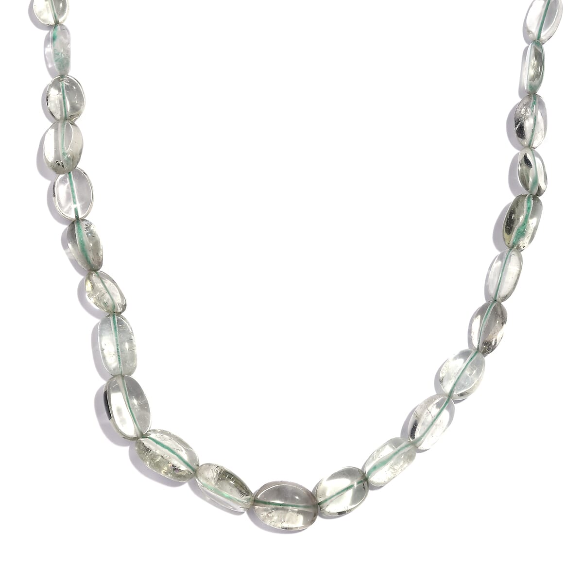 Montezuma Prasiolite 75.00 ctw Necklace in Stainless Steel 18 Inches image number 0