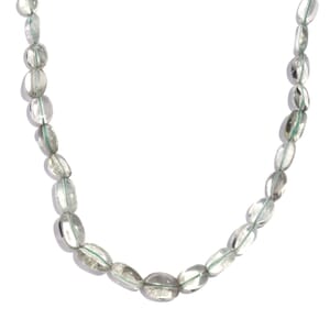 Montezuma Prasiolite 75.00 ctw Necklace in Stainless Steel 18 Inches