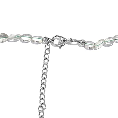 Montezuma Prasiolite 75.00 ctw Necklace in Stainless Steel 18 Inches