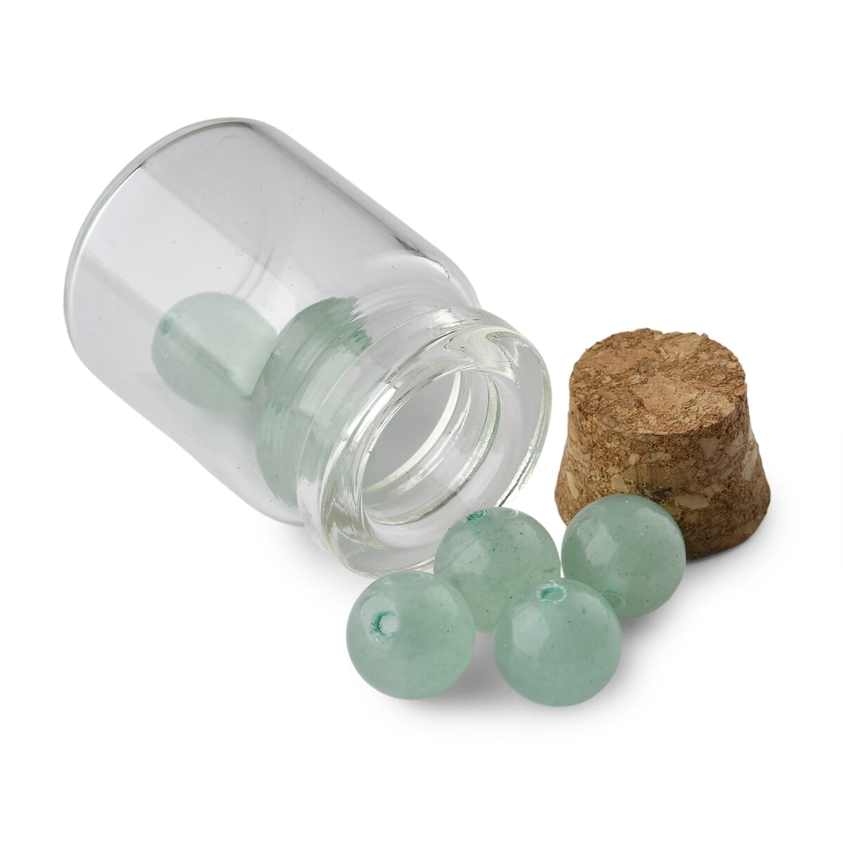 Multi Gemstone Delightful DIY Jewelry Kit Featuring 5 Mini Glass Bottles with Cork Lids 91.00 ctw image number 3
