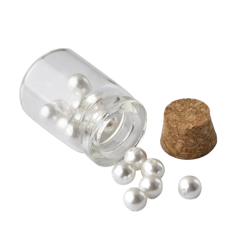 Multi Gemstone Delightful DIY Jewelry Kit Featuring 5 Mini Glass Bottles with Cork Lids 91.00 ctw