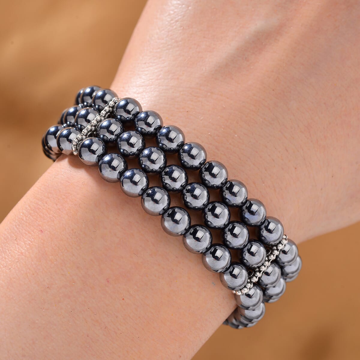 Terahertz 90.00 ctw Stretch Bracelet in Stainless Steel image number 1