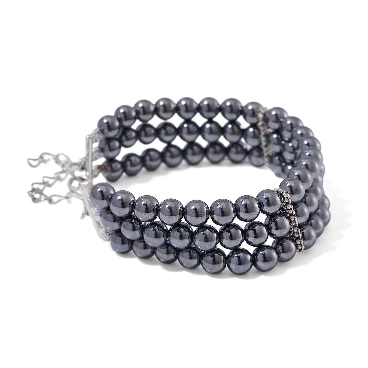 Terahertz 90.00 ctw Stretch Bracelet in Stainless Steel image number 2