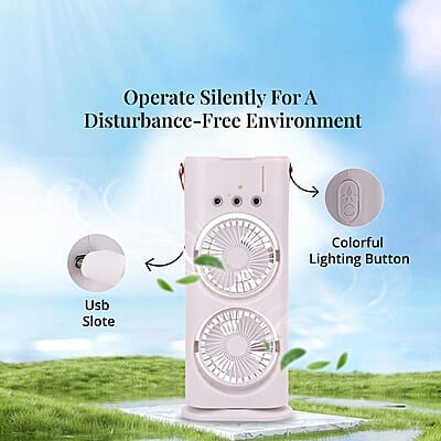 Double-ended Spray Ultra-Quiet Fan with Remote Control