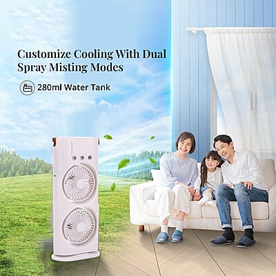 Double-ended Spray Ultra-Quiet Fan with Remote Control