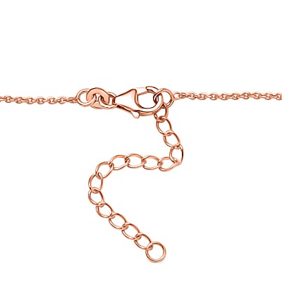 D'Joy AAA Radiant Ember Garnet and Multi Gemstone 8.70 ctw Petals Vine Necklace in 18K Vermeil Rose Gold Over Sterling Silver 18 Inches
