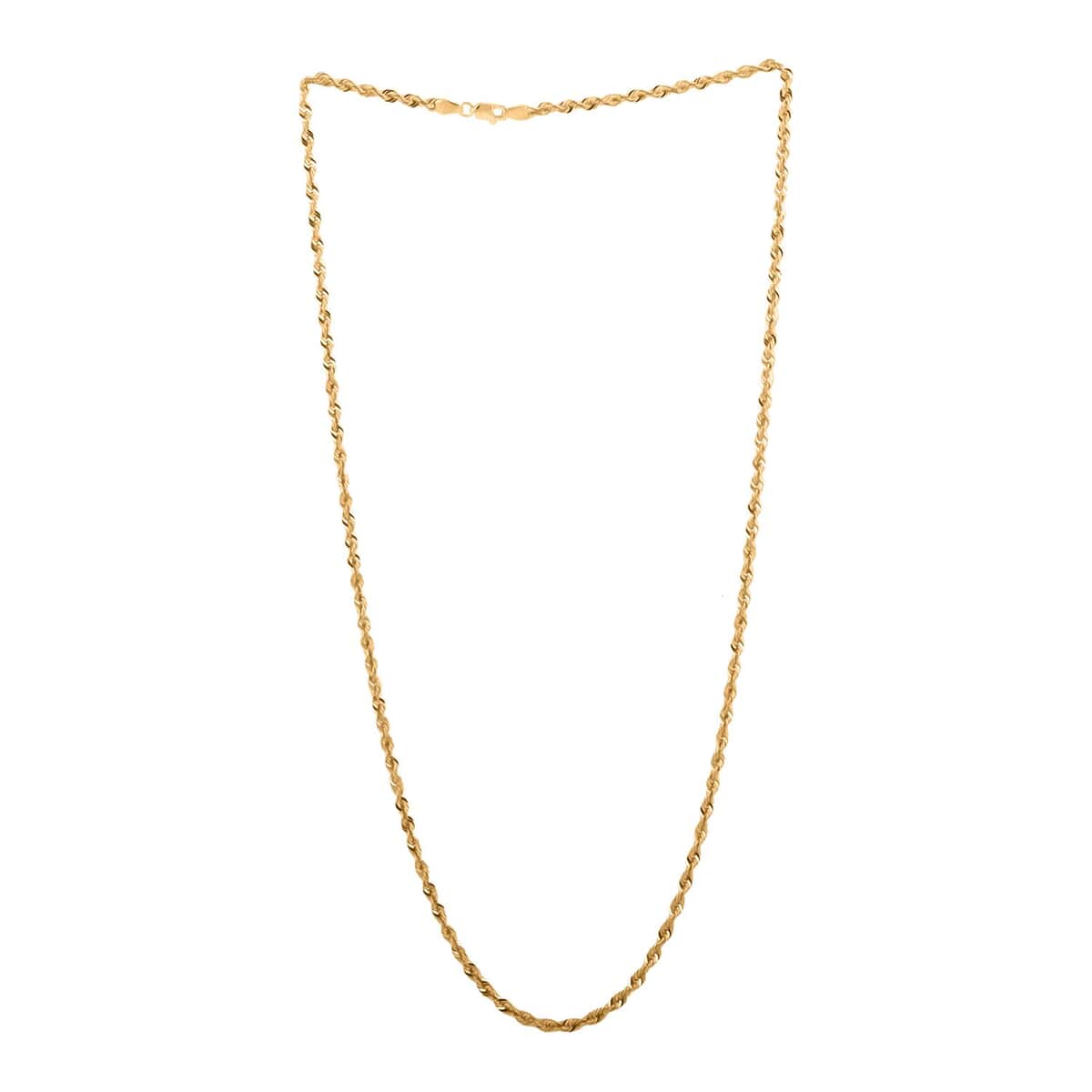 10K Yellow Gold 3.27mm Quint Rope Necklace 24 Inches 5.80 Grams image number 4