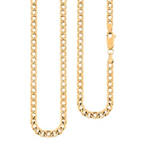 10K Yellow Gold Franco Curb Link Necklace 20 Inches 6.70 Grams