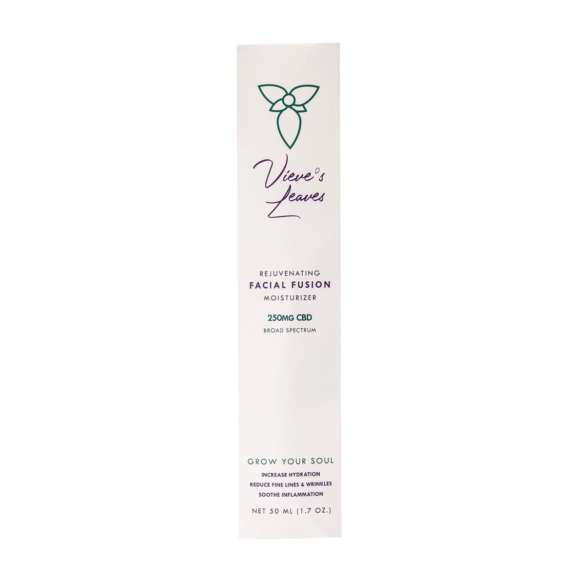 TLV Vieve's Leaves Set of 2 Rejuvenating Facial Fusion Moisturizer 250mg CBD Broad Spectrum (2x1.7oz) image number 1