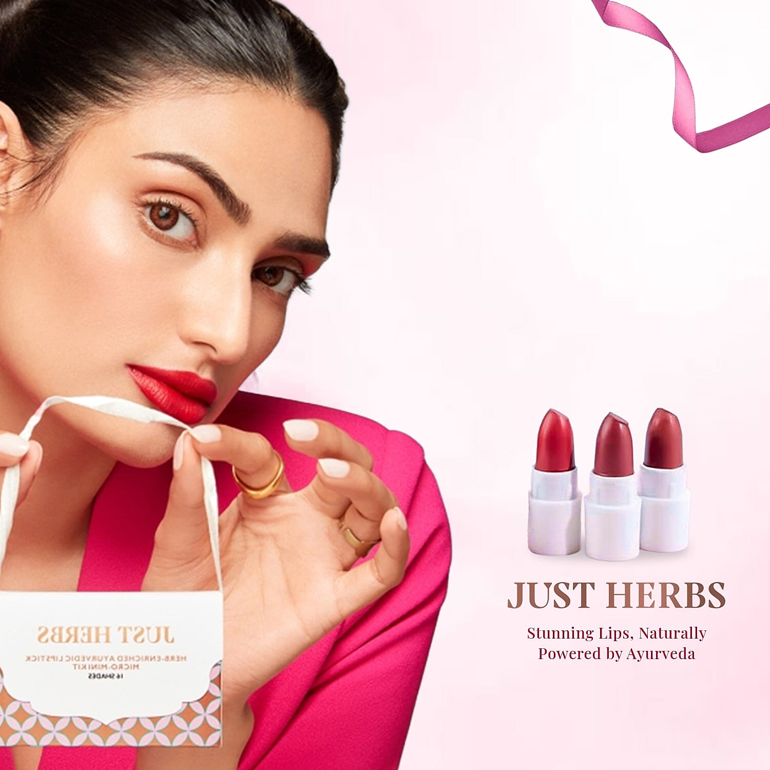 Just Herbs Herb-Enriched Ayurvedic Lipstick Micro Mini Set