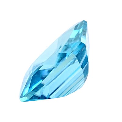 AAAA Cambodian Blue Zircon (Asscher Free Size) 3.00 ctw