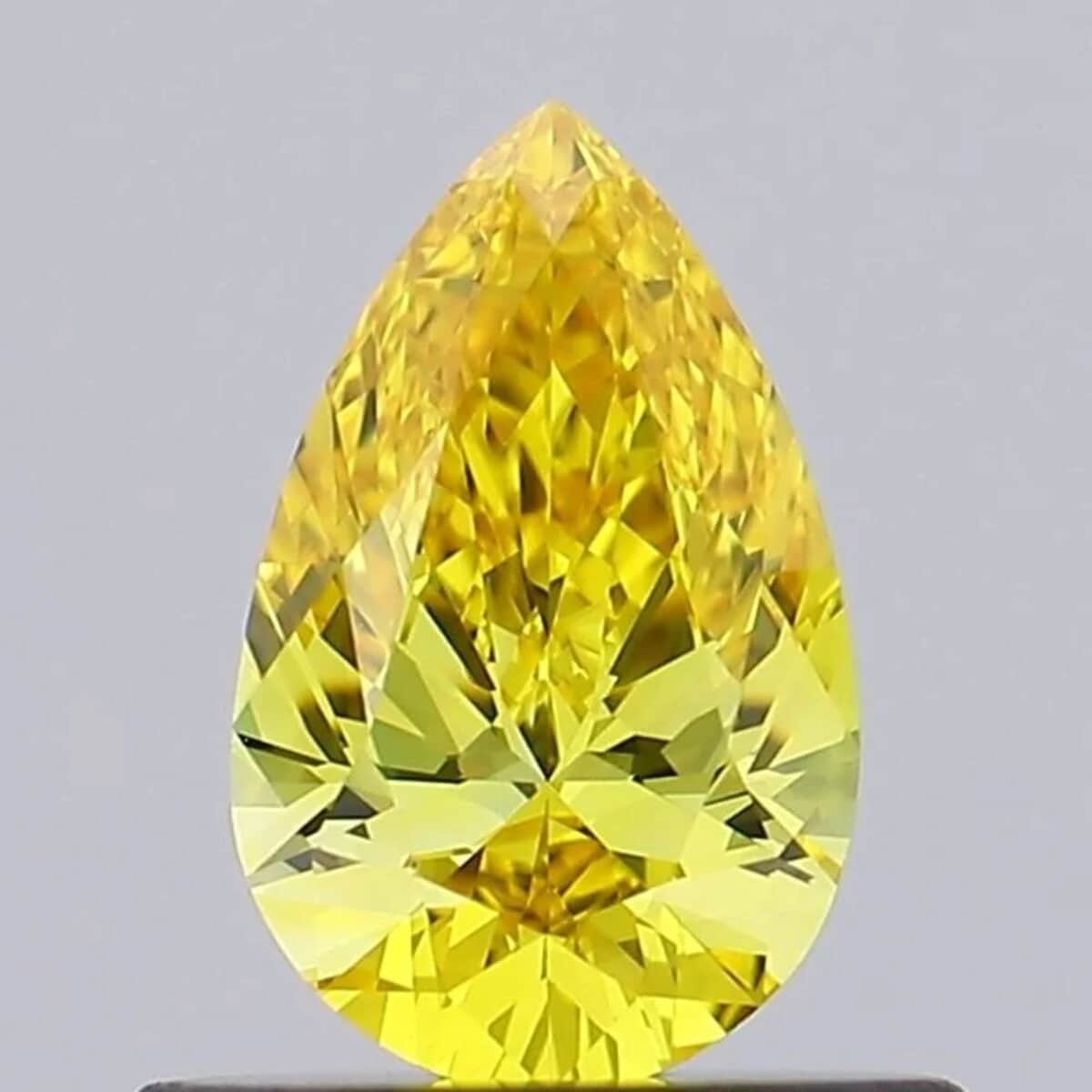 Luxuriant Lab Grown Yellow Diamond (Pear Mix Size) 1.00 ctw image number 0