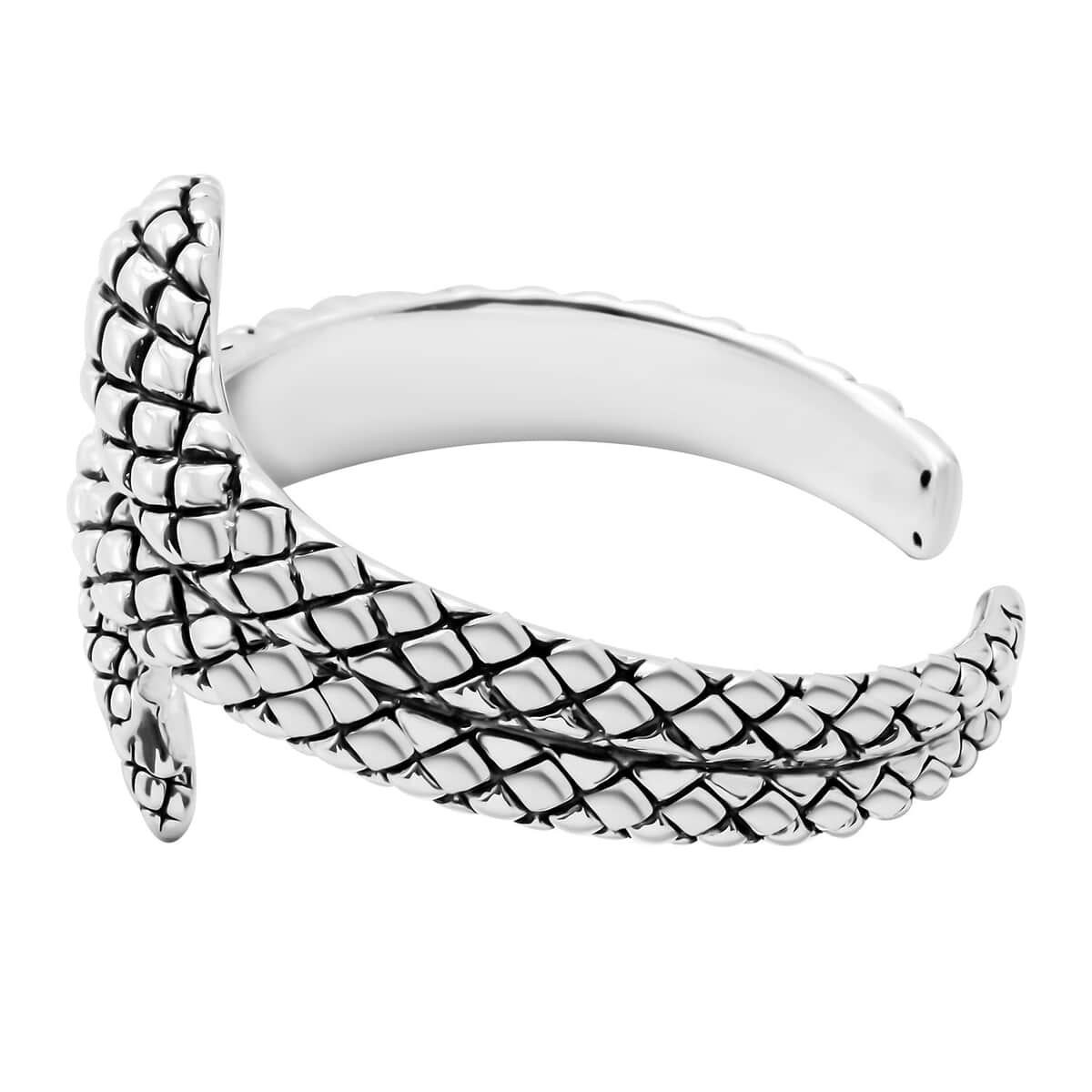 Snake Bangle Bracelet in Sterling Silver (7.25 In) 31.80 Grams image number 3