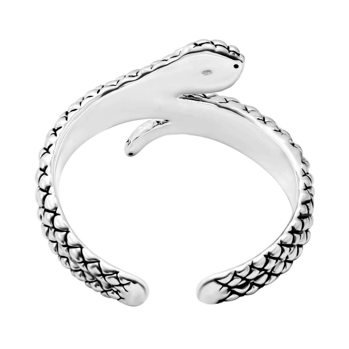 Snake Bangle Bracelet in Sterling Silver (7.25 In) 31.80 Grams image number 4