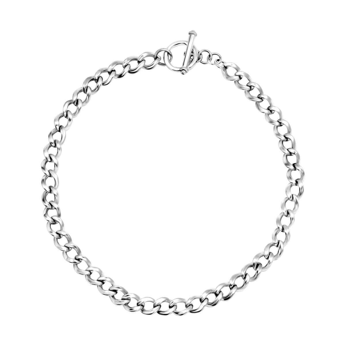 Curb Link Chain Necklace in Sterling Silver 20 Inches 34.20 Grams image number 0