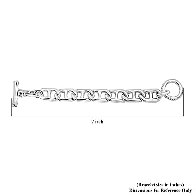 Mariner Bracelet in Sterling Silver (6.50 In) 26.25 Grams