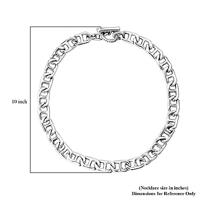 Mariner Link Chain Necklace in Sterling Silver 20 Inches 66.65 Grams