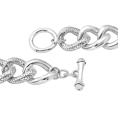 Curb Chain Necklace in Sterling Silver 20 Inches 75.40 Grams