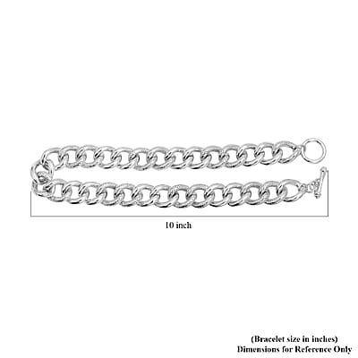 Curb Chain Necklace in Sterling Silver 20 Inches 75.40 Grams