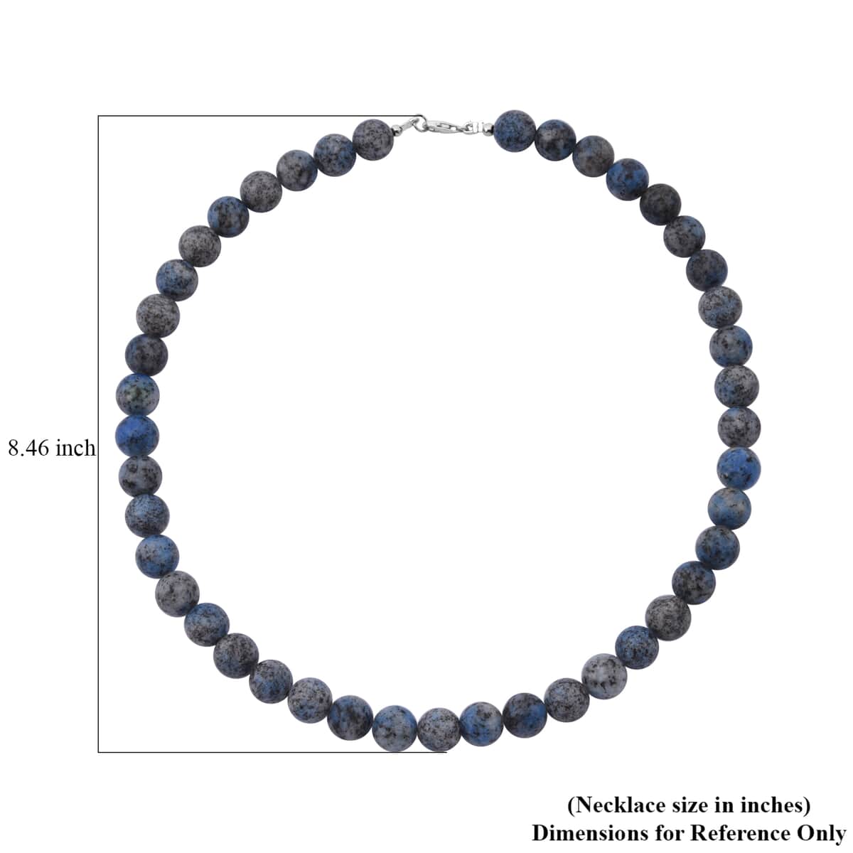 K2 Azurite 250.00 ctw Beaded Necklace in Sterling Silver 18 Inches image number 4