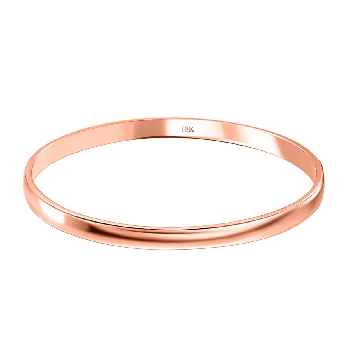 Bangle Bracelet in 18K Rose Gold (7.25 In) 23 Grams image number 0