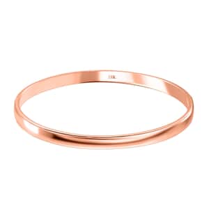 Bangle Bracelet in 18K Rose Gold (7.25 In) 23 Grams