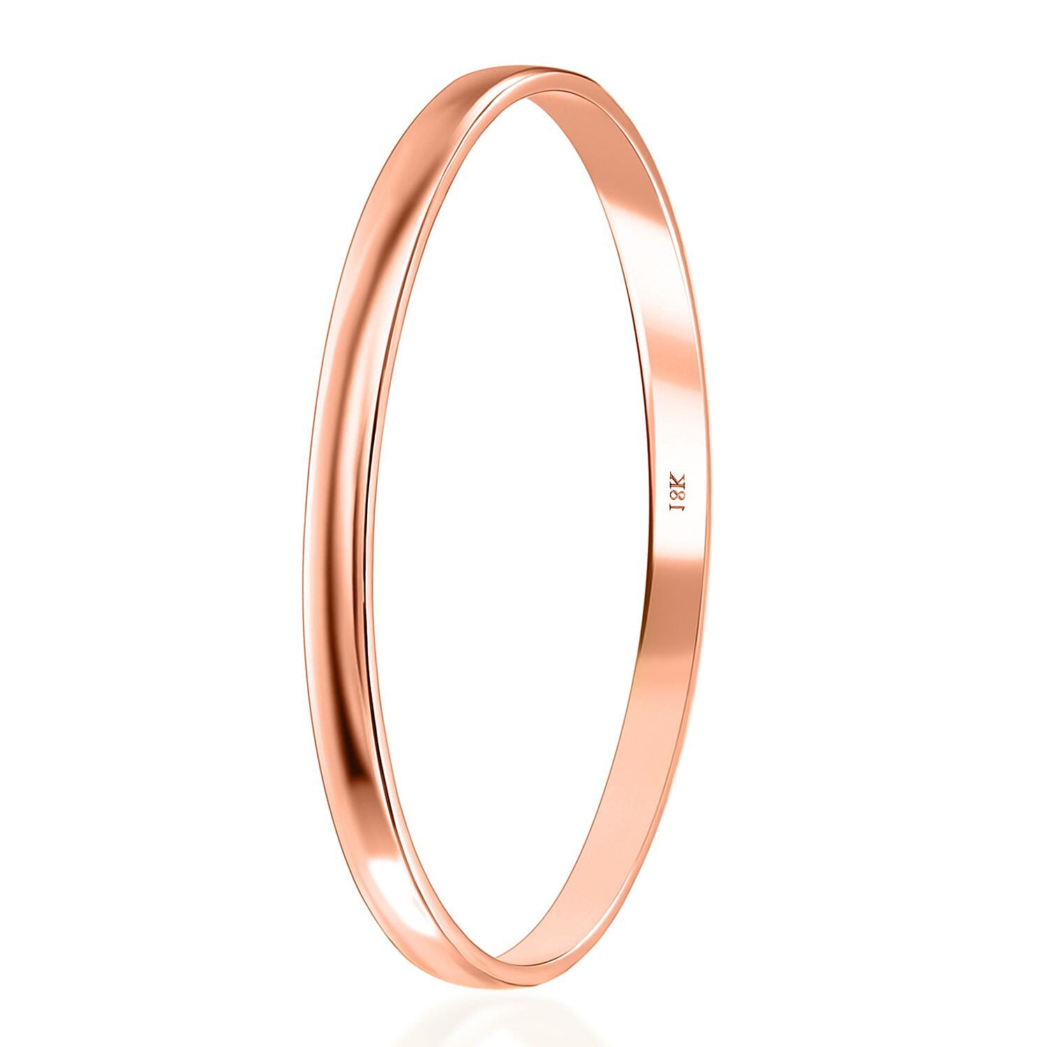 Bangle Bracelet in 18K Rose Gold (7.25 In) 23 Grams