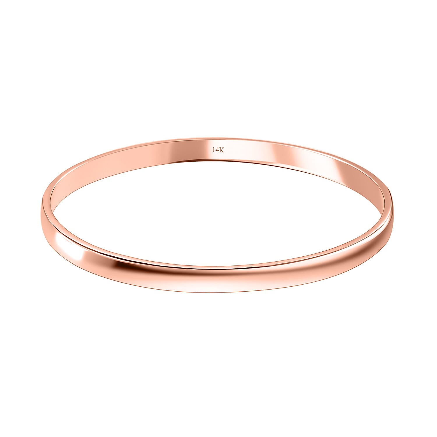 Luxoro Bangle Bracelet in 14K Rose Gold (7.25 In) 19.70 Grams
