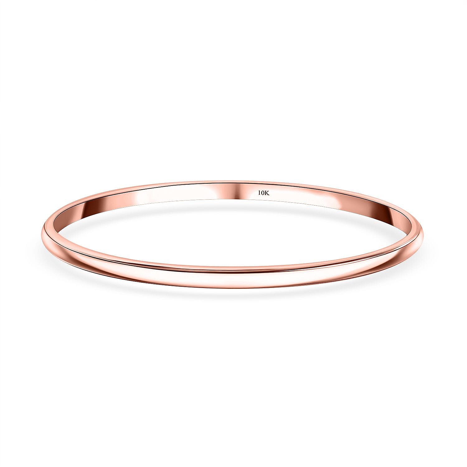 Luxoro 10K Rose Gold Bangle Bracelet (7.25 In) 12.95 Grams
